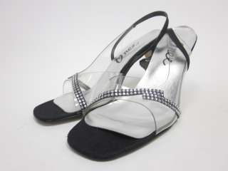 ONEX Clear Studded Open Toe Slingbacks Sandals Sz 7  