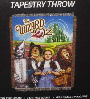   Oz Movie Gift Throw Blanket Dorothy Scarecrow Emerald City NIP  