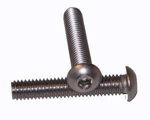 Stainless Metric Button Socket Screw 25 6mm x.1.0x12mm  