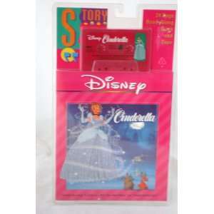  Disney CINDERELLA 24 Page Read Along Book and Cassette 