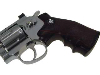 WG 4 CO2 Heavyweight Non Blowback Airsoft Revolver Pistol   Silver