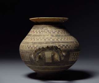 Ancient Greek Apulian Daunian pottery Olla  