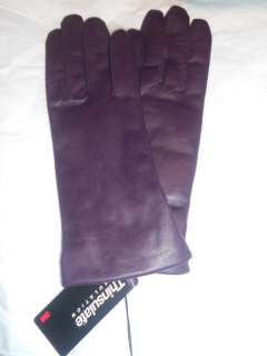 Fownes Soft Thinsulate Leather Gloves,Purple  