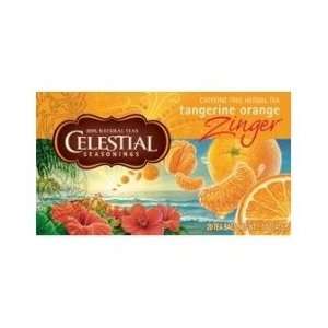 Celestial Seasonings Celest Tangerine Orange Zinger  Package of 20 
