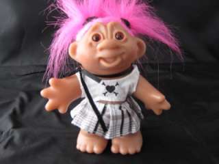 One Dam Punk Girl Troll Doll Pink Hair 2005  
