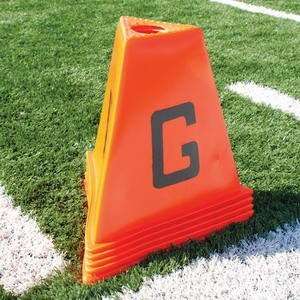   /SET)SSG / BSN Poly 11pc Football Sideline Marker: Sports & Outdoors