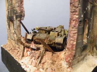 BUILT DIORAMA AMBUSH 135 FINISHED DIORAMA BASE  