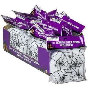  Spider Webbing With 4 Spiders 2 Oz. Bag Case Pack 72 