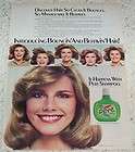 1980 advertising page   PERT shampoo Pretty girl hair smile Procter 