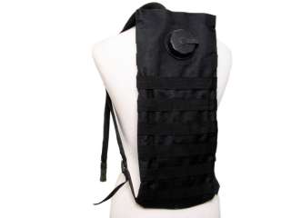 Molle 3L Water Hydration Backpack Bag w/Reservoir Black  