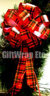   BIG LOLLIPOP RED PULL BOWS CHRISTMAS WEDDING GIFT WREATH DECORATIONS