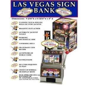    Fabulous Las Vegas Nevada Sign Slot Machine Bank: Toys & Games