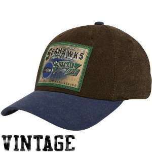  Reebok Seattle Seahawks Brown Pro Shape Flex Hat (Small 