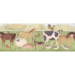   Animals Wall Paper Roll   Flower Branches Wall Border 