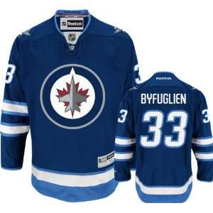 Dustin Byfuglien Jersey Reebok Navy #33 Winnipeg Jets Premier Jersey